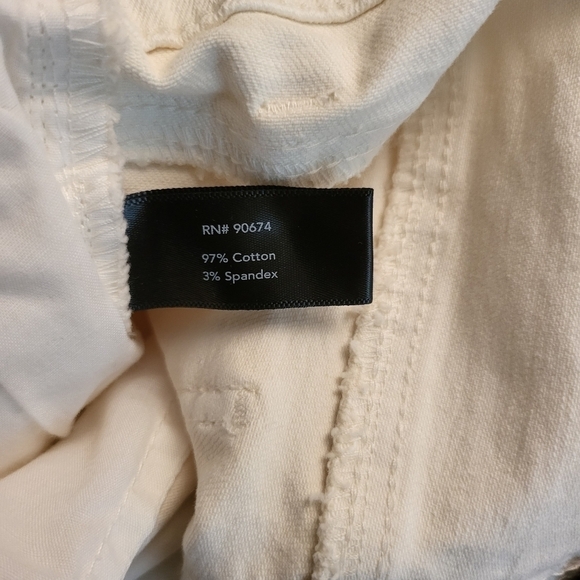 Boston proper off white Cropped straight leg jeans Size 30 - Picture 8 of 9